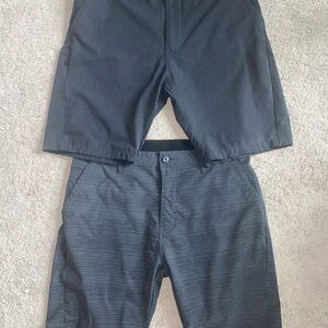 Kenneth Cole Men's Dark Charcoal/Black Hybrid Shorts